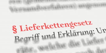 Buch mit Lieferkettengesetz