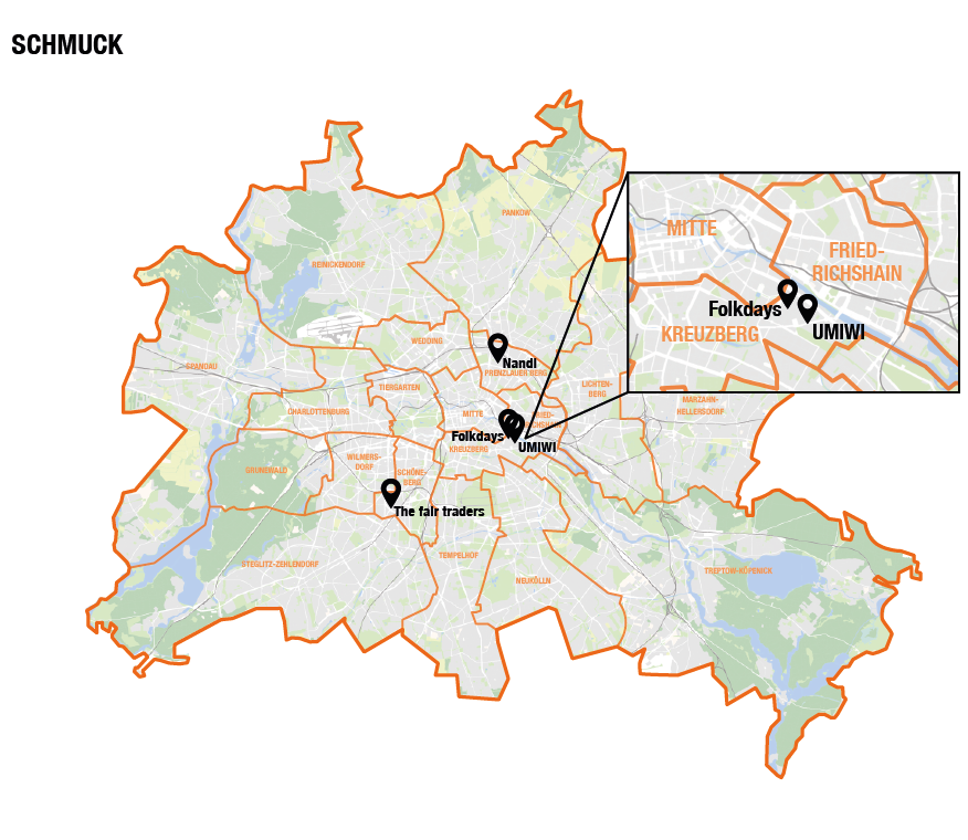 Berlin Karte Schmuck